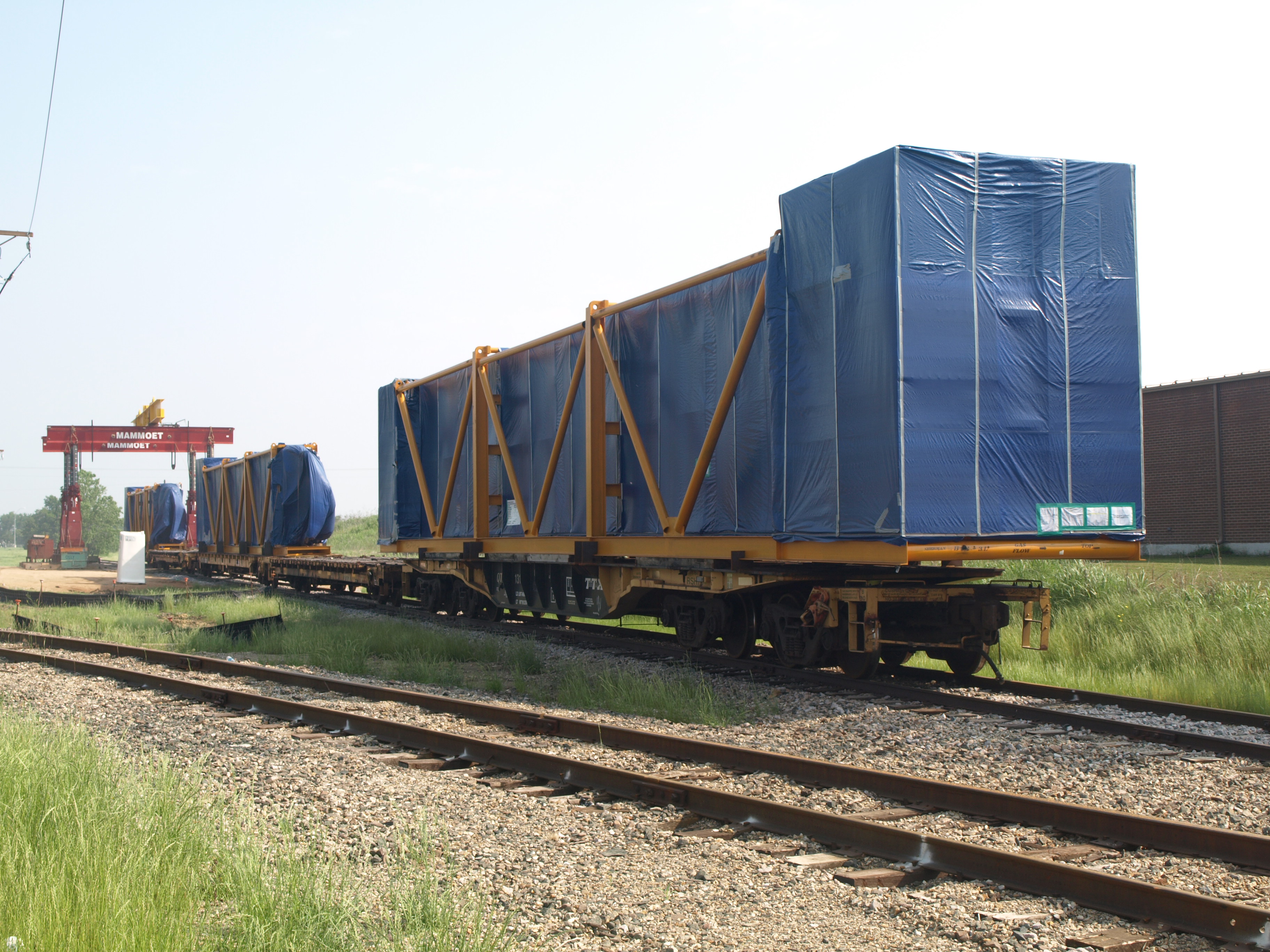 Blue tarp load